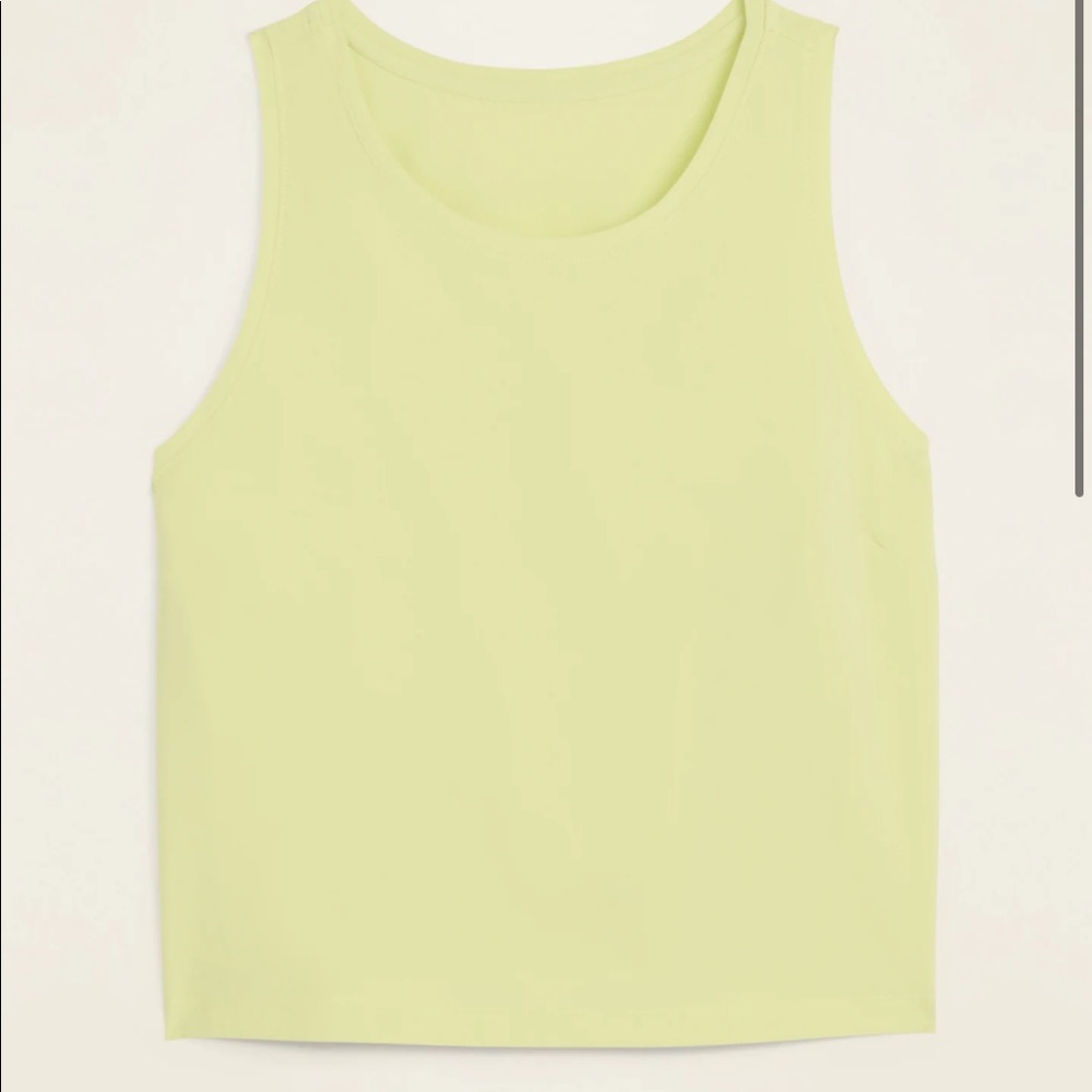 Athleta StretchTech Cropped Tank Top for Women - citrine (medium)